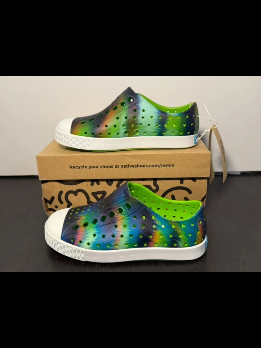 Native Jefferson Print Shoes Multicolor Tie Dye Little Kids/Toddler C9